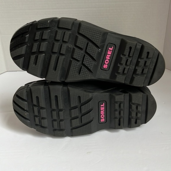 Sorel Youth‎ Flurry Print Winter Purple Pink Rubber Snow Boots Size 5 - Picture 7 of 11